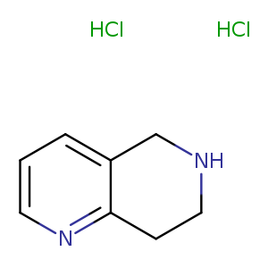 C1NCc2c(C1)nccc2.Cl.Cl