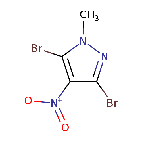 Cn1nc(c(c1Br)[N+](=O)[O-])Br