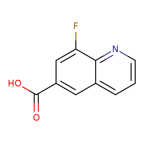 OC(=O)c1cc(F)c2c(c1)cccn2