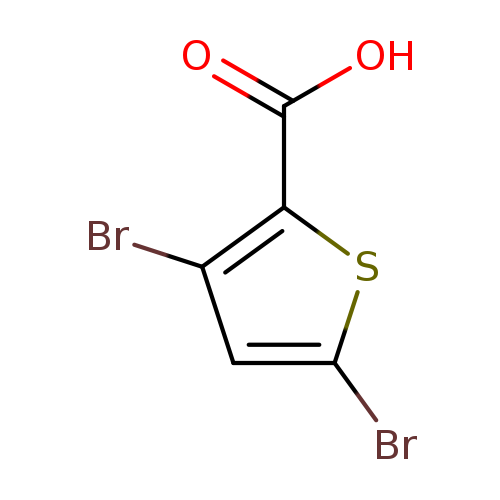 Brc1cc(c(s1)C(=O)O)Br