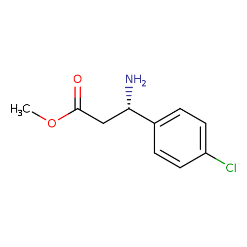COC(=O)C[C@@H](c1ccc(cc1)Cl)N