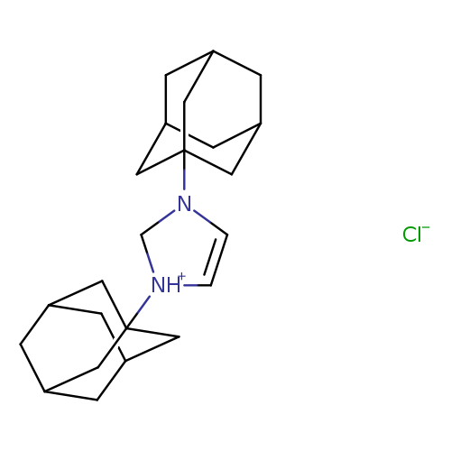 C1C2CC3CC1CC(C2)(C3)N1C=C[NH+](C1)C12CC3CC(C2)CC(C1)C3.[Cl-]