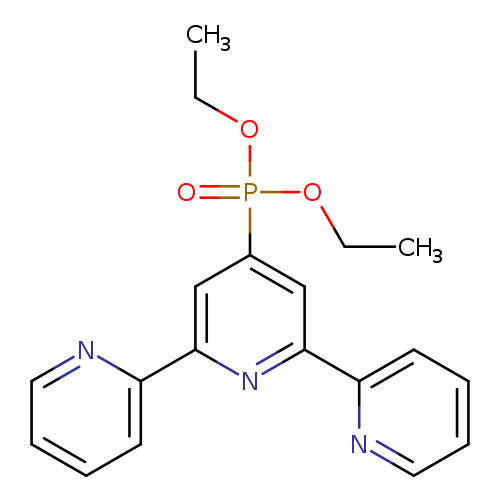 CCOP(=O)(c1cc(nc(c1)c1ccccn1)c1ccccn1)OCC