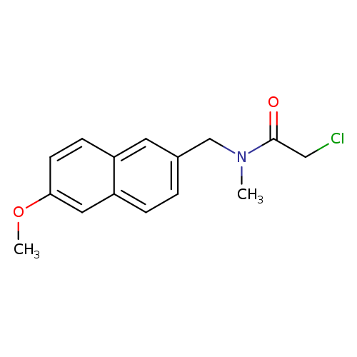 ClCC(=O)N(Cc1ccc2c(c1)ccc(c2)OC)C