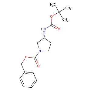 O=C(OC(C)(C)C)N[C@@H]1CCN(C1)C(=O)OCc1ccccc1
