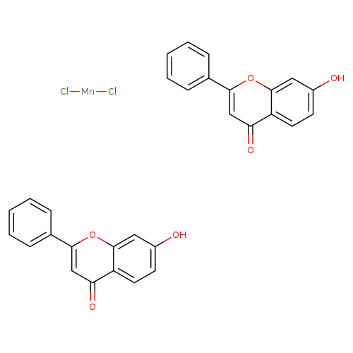 Oc1ccc2c(c1)oc(cc2=O)c1ccccc1.Oc1ccc2c(c1)oc(cc2=O)c1ccccc1.Cl[Mn]Cl