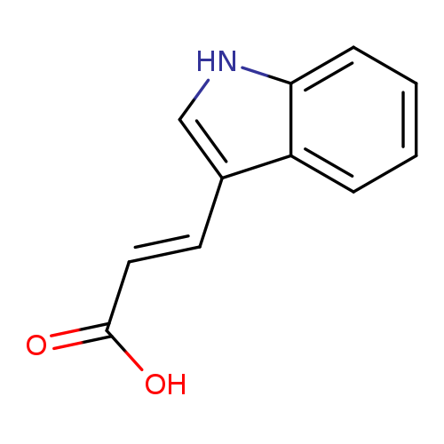 OC(=O)/C=C/c1c[nH]c2c1cccc2