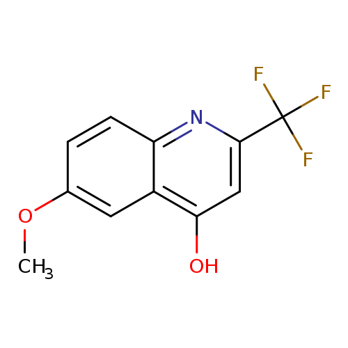 COc1ccc2c(c1)c(O)cc(n2)C(F)(F)F