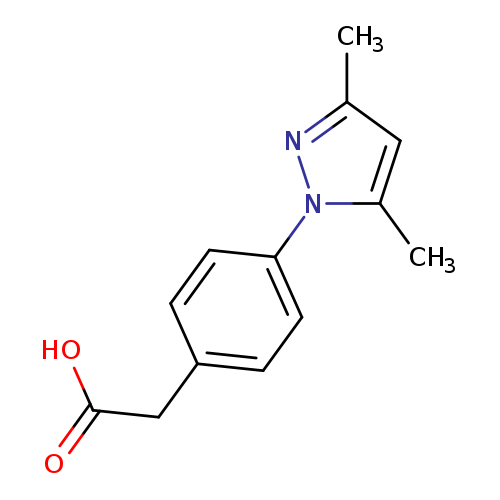 OC(=O)Cc1ccc(cc1)n1nc(cc1C)C