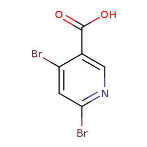 OC(=O)c1cnc(cc1Br)Br
