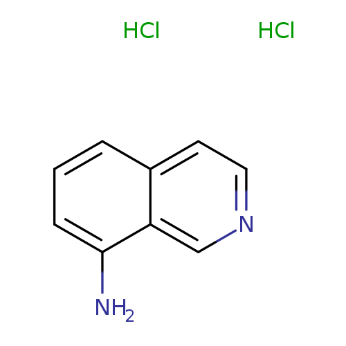 Nc1cccc2c1cncc2.Cl.Cl