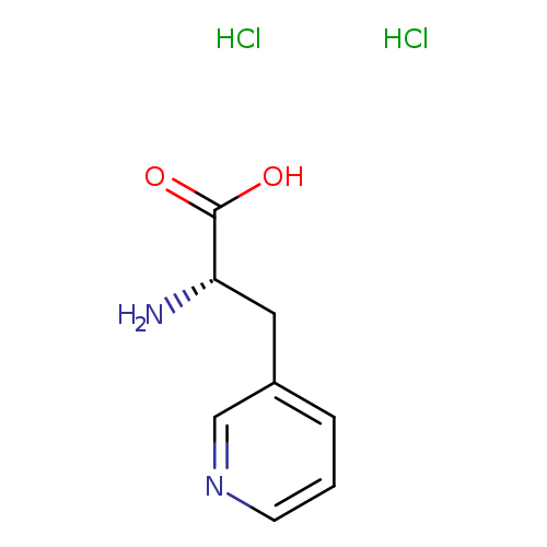 OC(=O)[C@H](Cc1cccnc1)N.Cl.Cl