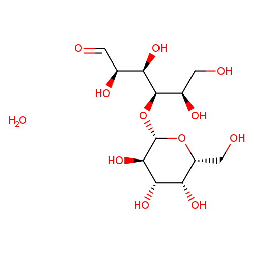 OC[C@H]([C@H]([C@@H]([C@H](C=O)O)O)O[C@@H]1O[C@H](CO)[C@@H]([C@@H]([C@H]1O)O)O)O.O