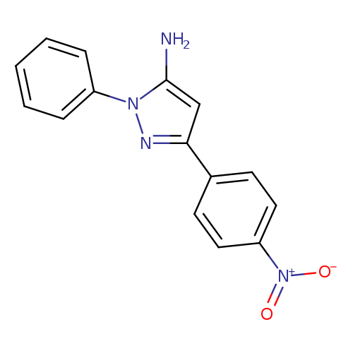 Nc1cc(nn1c1ccccc1)c1ccc(cc1)[N+](=O)[O-]