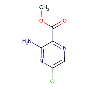 COC(=O)c1ncc(nc1N)Cl