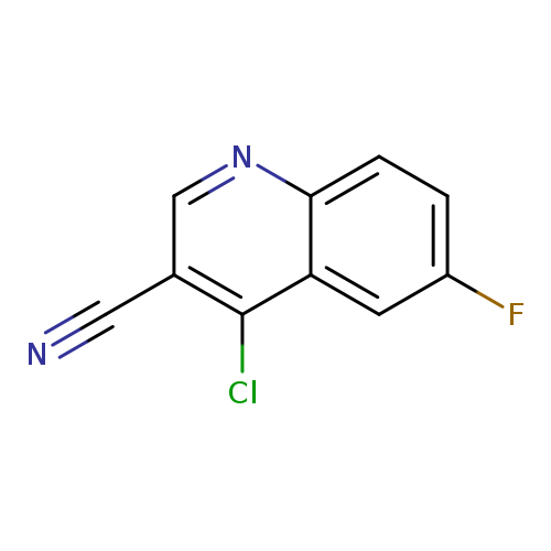 N#Cc1cnc2c(c1Cl)cc(cc2)F