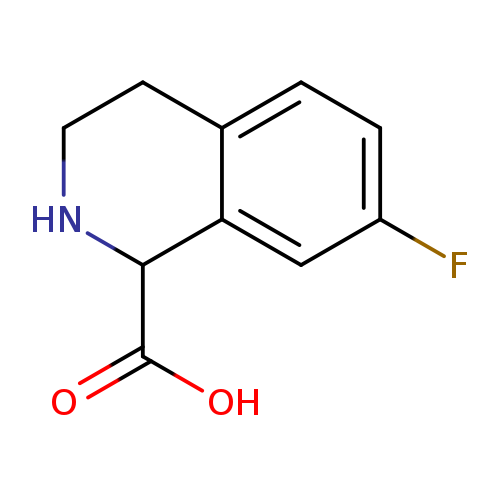 OC(=O)C1NCCc2c1cc(F)cc2