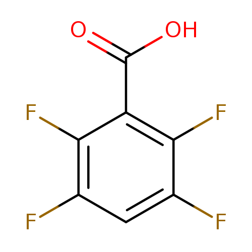 Fc1cc(F)c(c(c1F)C(=O)O)F