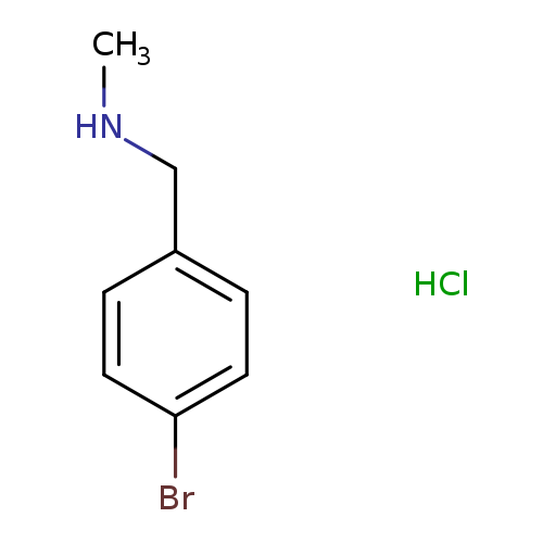 CNCc1ccc(cc1)Br.Cl