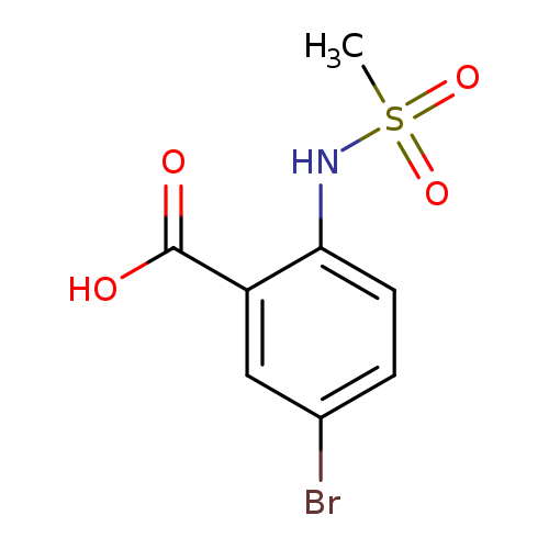 Brc1ccc(c(c1)C(=O)O)NS(=O)(=O)C
