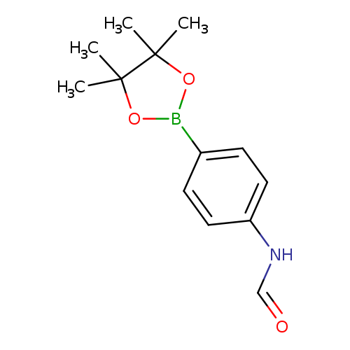 O=CNc1ccc(cc1)B1OC(C(O1)(C)C)(C)C