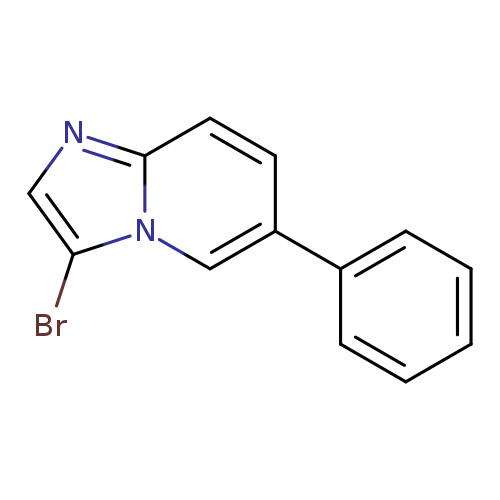 Brc1cnc2n1cc(cc2)c1ccccc1