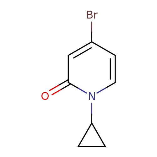 Brc1ccn(c(=O)c1)C1CC1