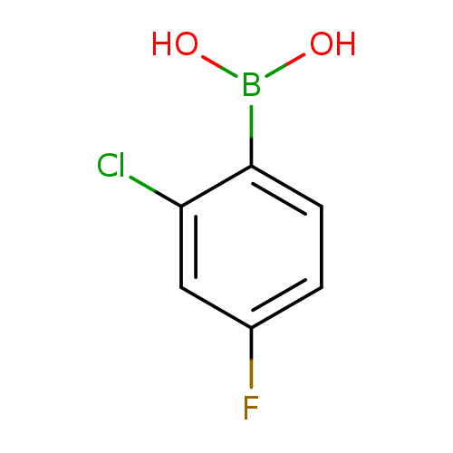 Fc1ccc(c(c1)Cl)B(O)O