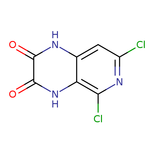 Clc1nc(Cl)c2c(c1)[nH]c(=O)c(=O)[nH]2