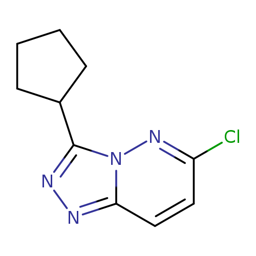 Clc1ccc2n(n1)c(nn2)C1CCCC1