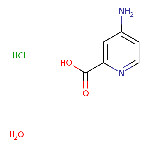 Nc1cc(ncc1)C(=O)O.O.Cl