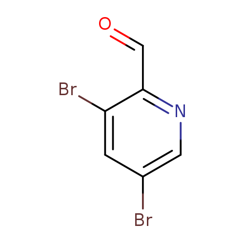 O=Cc1ncc(cc1Br)Br