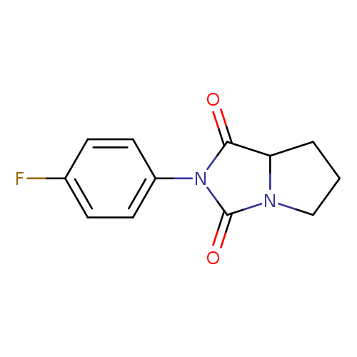 Fc1ccc(cc1)N1C(=O)C2N(C1=O)CCC2