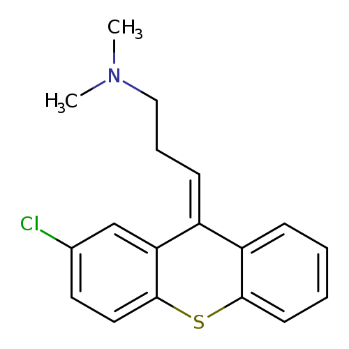 CN(CC/C=C1/c2ccccc2Sc2c1cc(Cl)cc2)C
