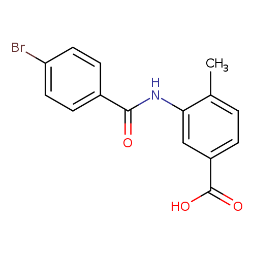Brc1ccc(cc1)C(=O)Nc1cc(ccc1C)C(=O)O