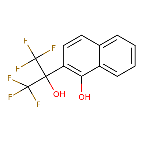 Oc1c2ccccc2ccc1C(C(F)(F)F)(C(F)(F)F)O
