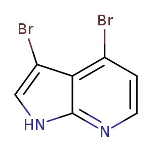 Brc1ccnc2c1c(Br)c[nH]2