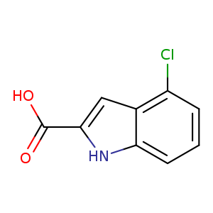 OC(=O)c1cc2c([nH]1)cccc2Cl