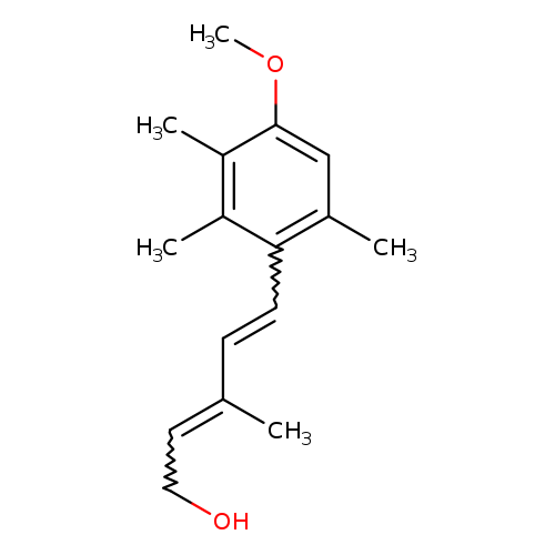OCC=C(C=Cc1c(C)cc(c(c1C)C)OC)C