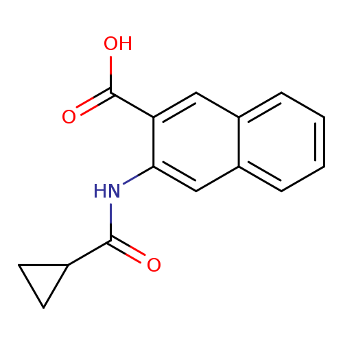 O=C(C1CC1)Nc1cc2ccccc2cc1C(=O)O