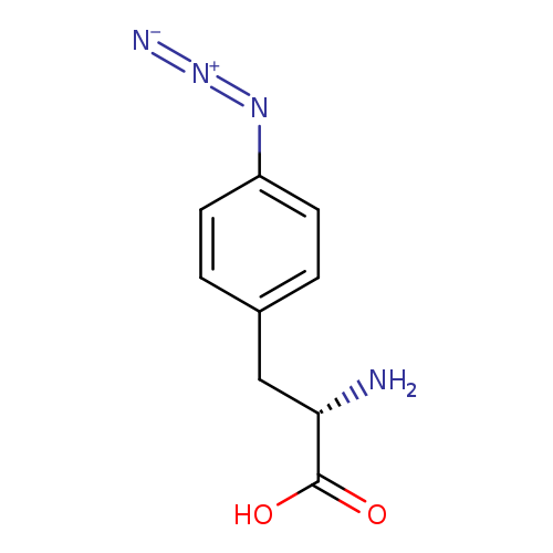 N[C@H](C(=O)O)Cc1ccc(cc1)N=[N+]=[N-]
