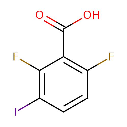 OC(=O)c1c(F)ccc(c1F)I