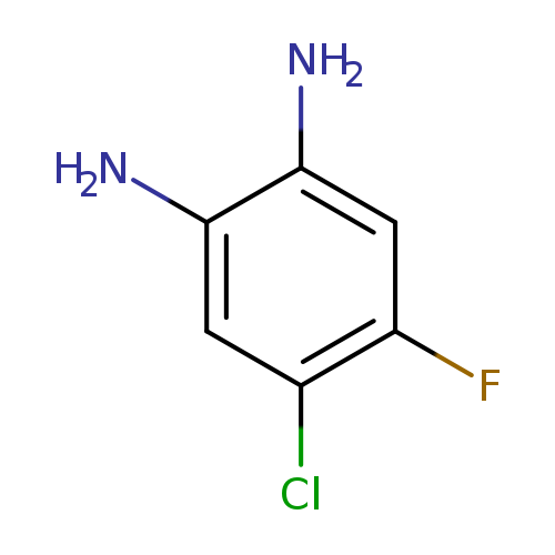 Nc1cc(Cl)c(cc1N)F