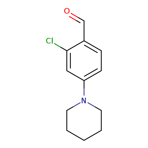 O=Cc1ccc(cc1Cl)N1CCCCC1