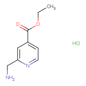 CCOC(=O)c1ccnc(c1)CN.Cl