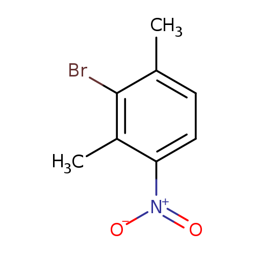 [O-][N+](=O)c1ccc(c(c1C)Br)C