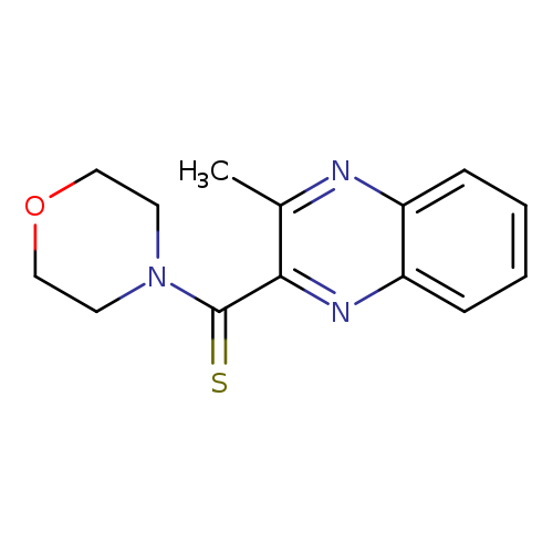 S=C(c1nc2ccccc2nc1C)N1CCOCC1