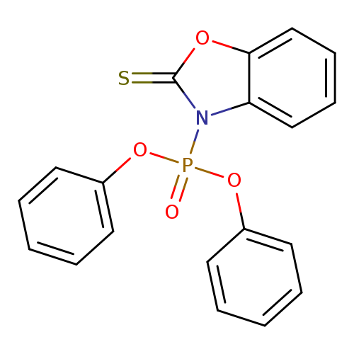 S=c1oc2c(n1P(=O)(Oc1ccccc1)Oc1ccccc1)cccc2