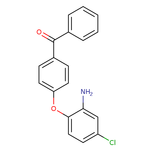 Clc1ccc(c(c1)N)Oc1ccc(cc1)C(=O)c1ccccc1