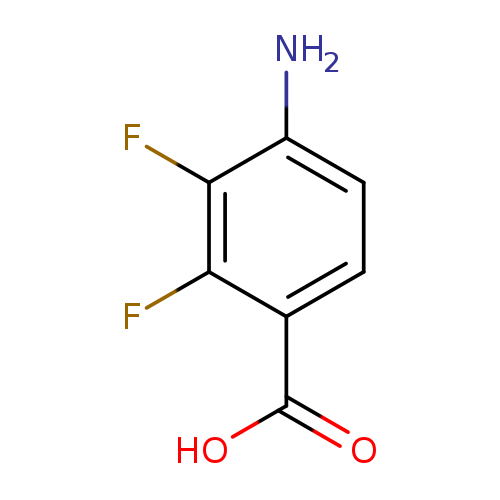 OC(=O)c1ccc(c(c1F)F)N